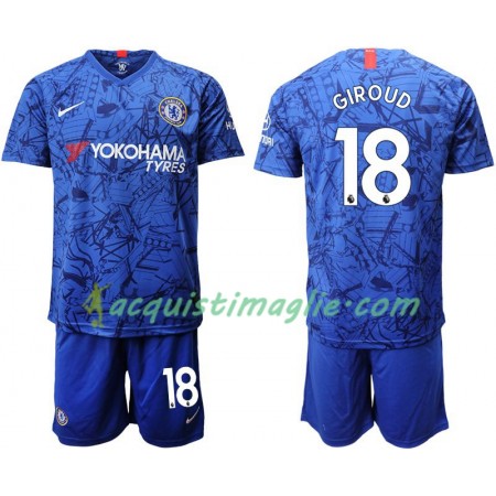 Divisa di Calcio Chelsea Giroud 18 Bambino Prima 2019/2020